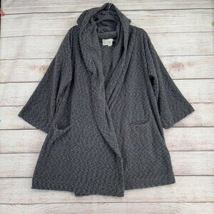 Saturday Sunday Anthropologie Metallic‎ Open Cardigan Sweater Women's M/L Gray